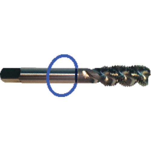 ‎M7 × 1.00 Dia-D5-3 FL-Std Spiral FL Tap - Blue Ring - Benchmark Tooling