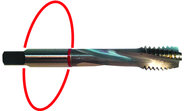 M24 x 3.00 Dia. - D7 - 4 FL - Std Spiral Flute Tap - Yellow Ring - Benchmark Tooling