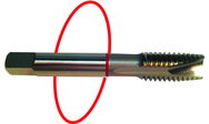 M10 x 1.25 Dia. - D5 - 3 FL - Std Spiral Point Tap - Red Ring - Benchmark Tooling