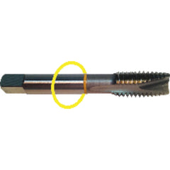 ‎M2.5 x .45 Dia-D3-2 FL-Std Spiral Point Tap - Yellow Ring - Benchmark Tooling