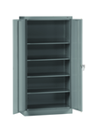 36"W x 24"D x 72"H Storage Cabinet with Adj. Shelves and Raisd Base - Knocked-Down - Benchmark Tooling