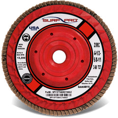 ‎6″ × 5/8″-11 - 40 Grit - Trimmable Ceramic Flap Disc - Benchmark Tooling