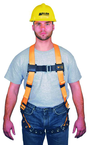 Non-Stretch Harness w/Mating buckle Shoulder Straps; Tongue Buckle Leg Straps & Mating Buckle Chest Strap - Benchmark Tooling
