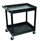 Utility Cart 2 Tub Shelves - 32" x 24" x 37-1/4" - Benchmark Tooling