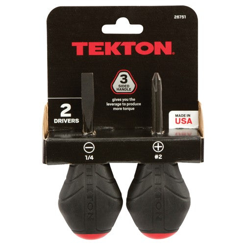 2 Piece Stubby Screwdriver Set - Benchmark Tooling