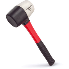 Tekton 16 Oz. White/Black Rubber Mallet Fiberglass Handle - Benchmark Tooling