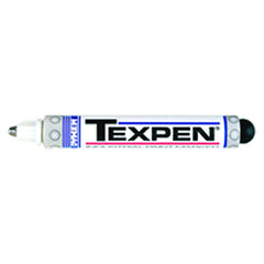 Texpen Medium Marker - Stainless Steel Ball Tip - White - Benchmark Tooling