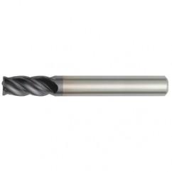 5/8x5/8x3x5-1/4 4FL Square Carbide End Mill-Round Shank-TiAlN - Benchmark Tooling