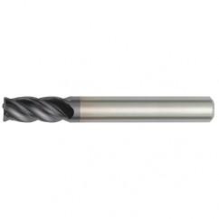 1/2x1/2x3x5 .030R 4FL Carbide End Mill-Round Shank-TiAlN - Benchmark Tooling