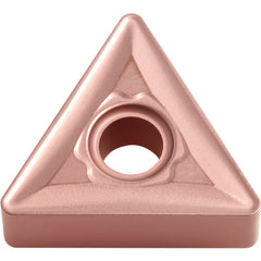 TNMG 332 C CA315, 1/32″ Corner Radius, 3/16″ Thick, 3/8″ Inscribed Circle, TiCnulll2O3/Ti, Triangle, Turning Indexable Insert - Exact Industrial Supply