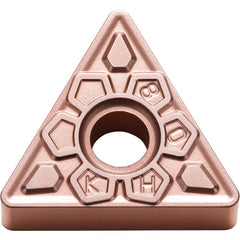 TNMG 332 KH CA320, 1/32″ Corner Radius, 3/16″ Thick, 3/8″ Inscribed Circle, TiCnulll2O3/Ti, Triangle, Turning Indexable Insert - Exact Industrial Supply