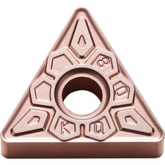 TNMG 331 KQ CA320, 1/64″ Corner Radius, 3/16″ Thick, 3/8″ Inscribed Circle, TiCnulll2O3/Ti, Triangle, Turning Indexable Insert - Exact Industrial Supply