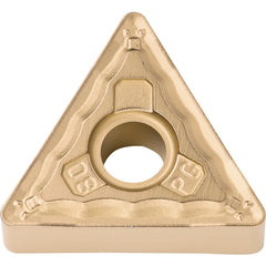 TNMG 332 PG CA515, 1/32″ Corner Radius, 3/16″ Thick, 3/8″ Inscribed Circle, TiCnulll2O3/TiN, Triangle, Turning Indexable Insert - Exact Industrial Supply