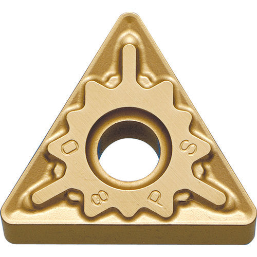 TNMG 434 PS CA5515, 1/16″ Corner Radius, 3/16″ Thick, 1/2″ Inscribed Circle, TiCnulll2O3/TiN, Triangle, Turning Indexable Insert - Exact Industrial Supply