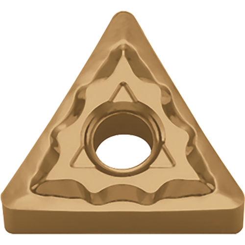 TNMG 332 TK CA6525, 1/32″ Corner Radius, 3/16″ Thick, 3/8″ Inscribed Circle, TiCnulll2O3/TiN, Triangle, Turning Indexable Insert - Exact Industrial Supply