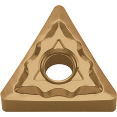 TNMG 332 TK CA6525, 1/32″ Corner Radius, 3/16″ Thick, 3/8″ Inscribed Circle, TiCnulll2O3/TiN, Triangle, Turning Indexable Insert - Exact Industrial Supply