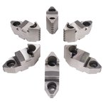 Hard Top Jaws for Scroll Chuck 10" 6-Jaw 6 Pc Set - Benchmark Tooling