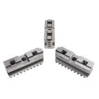 Hard Master Jaws for Scroll Chuck 5" 3-Jaw 3 Pc Set - Benchmark Tooling