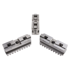 Hard Master Jaws for Scroll Chuck 6" 3-Jaw 3 Pc Set - Benchmark Tooling