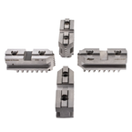 Hard Master Jaws for Scroll Chuck 6" 4-Jaw 4 Pc Set - Benchmark Tooling