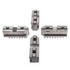 Hard Master Jaws for Scroll Chuck 5" 4-Jaw 4 Pc Set - Benchmark Tooling