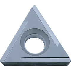 TPGH 222 Hard Steel PV7025, 1/32″ Corner Radius, 1/8″ Thick, 1/4″ Inscribed Circle, TiCN (MEGACOAT), Triangle, Turning Indexable Insert - Exact Industrial Supply