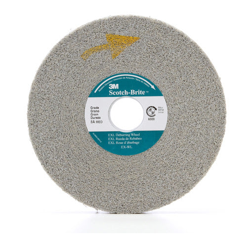 Scotch-Brite EXL Deburring Wheel XL-WL 8S Fine 4″ × 1 13/16″ × 1″