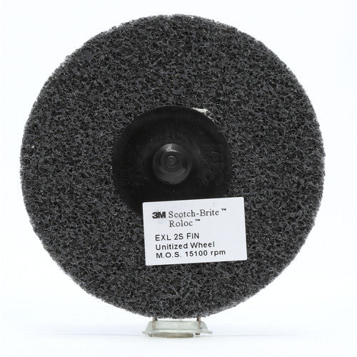 Scotch-Brite Roloc EXL Unitized Wheel TR 3″ × 1/4″ 4S FIN