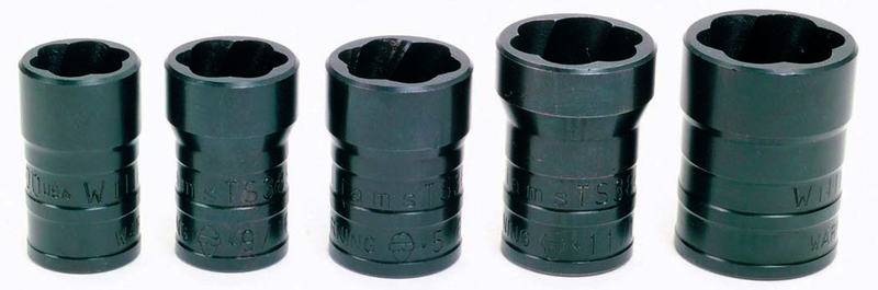 5 Piece - 1/2" Drive Turbosocket Set SAE - Benchmark Tooling