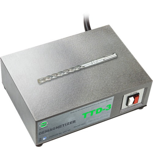 15.8″ × 12.1″ × 3.4″ 110V/60Hz Table Top Demagnetizer - Exact Industrial Supply