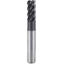 1″ × 1″ × 1 1/4″ × 5″ 5 Flute Square End Carbide End Mill-Plain Shank - Y-Coating