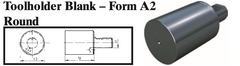VDI Toolholder Blank - Form A2 Round - Part #: CNC86 B40.83.120 - Benchmark Tooling