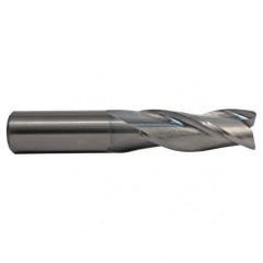 8mm TuffCut GP 3 Fl Std. Lgth. TiN Coated Center Cutting End Mill - Benchmark Tooling