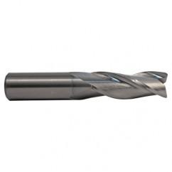 3/8 TuffCut GP 3 Fl Std. Lgth. TiN Coated Center Cutting End Mill - Benchmark Tooling