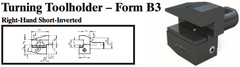 VDI Turning Toolholder - Form B3 (Right-Hand Short-Inverted) - Part #: CNC86 23.4025 - Benchmark Tooling