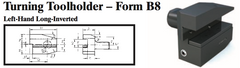 VDI Turning Toolholder - Form B8 (Left-Hand Long-Inverted) - Part #: CNC86 28.3020 - Benchmark Tooling