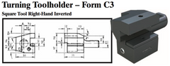 VDI Turning Toolholder - Form C3 (Square Tool Right-Hand Inverted) - Part #: CNC86 33.8040 - Benchmark Tooling