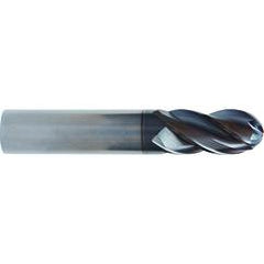 7/16x7/16x1x2-3/4 4 Flute Ball Nose TuffCut® XT HP End Mill ALtima® Blaze Coated - Benchmark Tooling