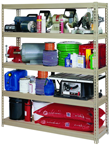 60 x 18 x 72" (5 Shelves) - Heavy Duty Boltless Storage Shelving - Benchmark Tooling