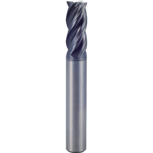 25 × 25 × 38 × 104 mm 4 Flute 3mm C/R Carbide End Mill-Plain Shank - Y-Coating - Exact Industrial Supply