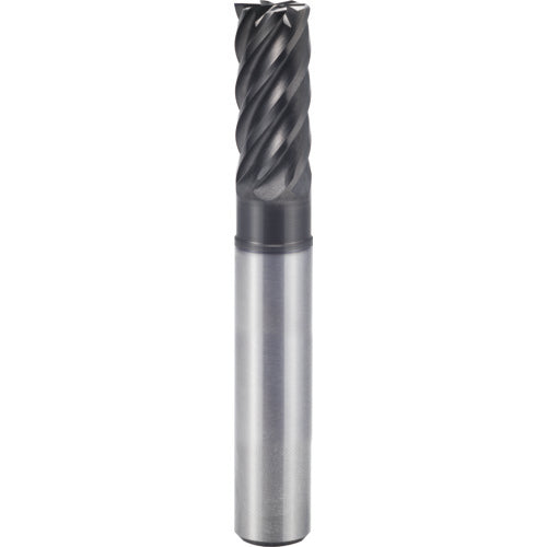 1″ × 1″ × 1 1/4″ × 4″ 6 Flute Square End Carbide End Mill-Plain Shank - Y-Coating - Exact Industrial Supply