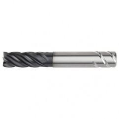 1x1x1-3/4x3-1/4x5-1/2 .030R 5FL Carbide End Mill-Weldon Shank-AlTiN - Benchmark Tooling