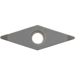 VBGW 2205 ME KBN475, 0.0079″ Corner Radius, 1/8″ Thick, 1/4″ Inscribed Circle, Diamond, Turning Indexable Insert - Exact Industrial Supply