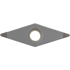 VBGW 221 ME KBN25M, 1/64″ Corner Radius, 1/8″ Thick, 1/4″ Inscribed Circle, MEGACOAT, Diamond, Turning Indexable Insert - Exact Industrial Supply