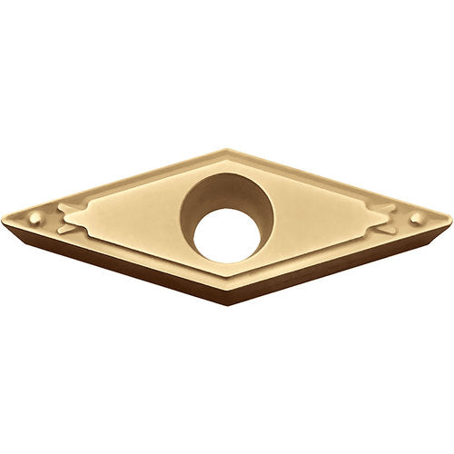 VBMT 222 HQ PV720, 1/32″ Corner Radius, 1/8″ Thick, 1/4″ Inscribed Circle, TiCN (MEGACOAT NANO), Diamond, Turning Indexable Insert - Exact Industrial Supply