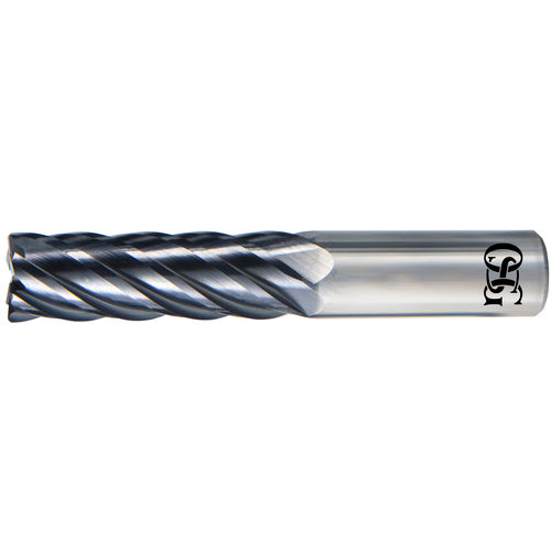 ‎VGM6-05000CR0.09-L - 1/2″ Dia. × 1/2″ Shank × 2″ DOC × 4″ OAL, Carbide, EXO, 6 Flute, 0.09″ Corner Radius, End Mill - Exact Industrial Supply