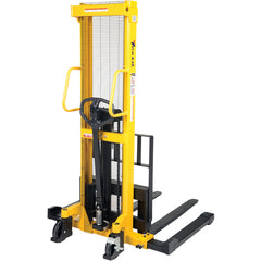 Manual Stacker Adjustable Forks/Legs 2K - Exact Industrial Supply