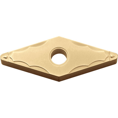 VNMG 331 GP CA510, 1/64″ Corner Radius, 3/16″ Thick, 3/8″ Inscribed Circle, TiCnulll2O3/TiN, Diamond, Turning Indexable Insert - Exact Industrial Supply
