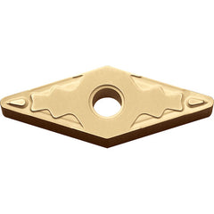 VNMG 331 HQ CA025P, 1/64″ Corner Radius, 3/16″ Thick, 3/8″ Inscribed Circle, TiCl2O3/TiN, 35 Degree Diamond, Turning Indexable Insert