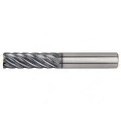1x1x5x7-1/2 .060R 7FL Carbide End Mill-Round Shank-AlTiN - Benchmark Tooling